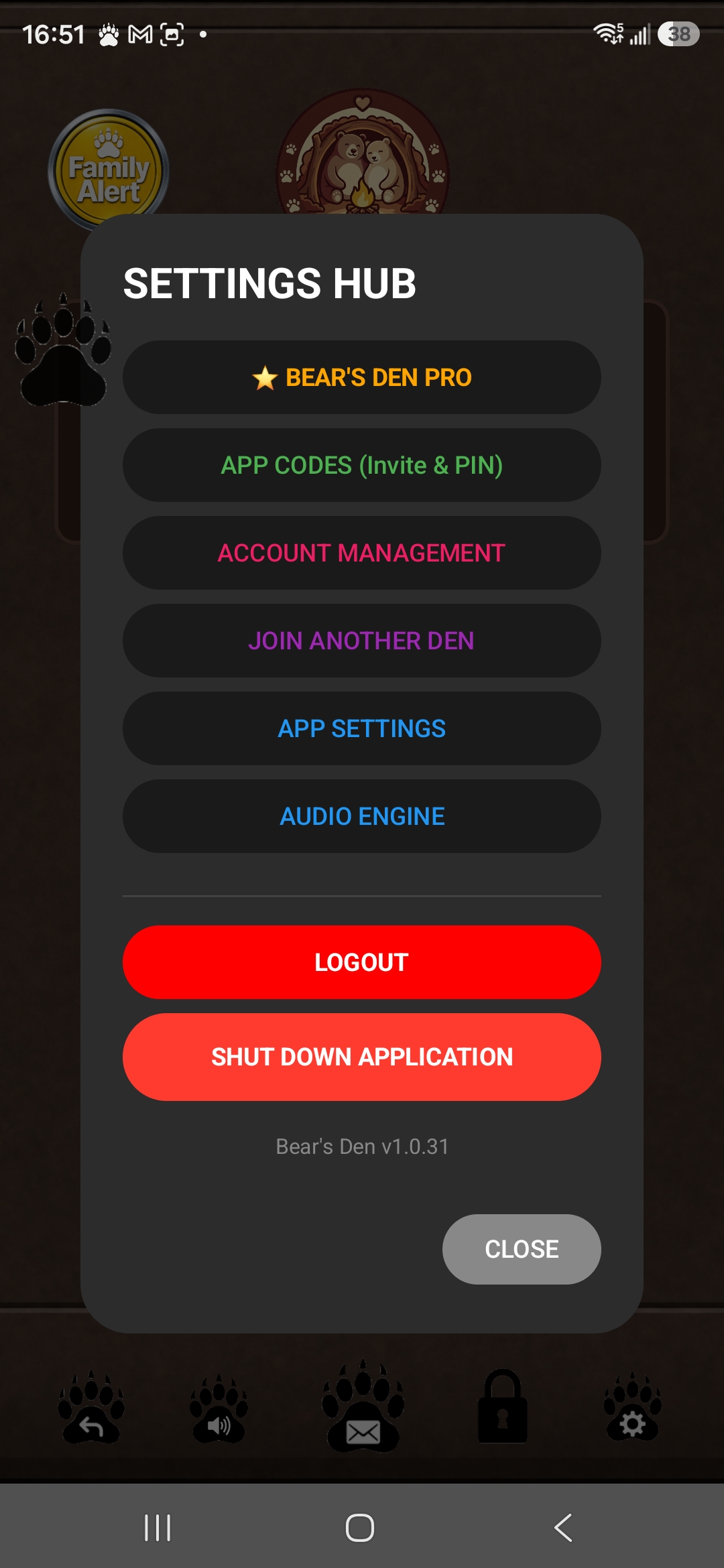 Master Control Panel